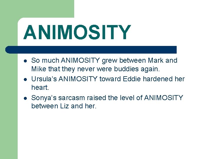 Animosity Form Hot SAT Words Lessons 1 10 Lesson 7