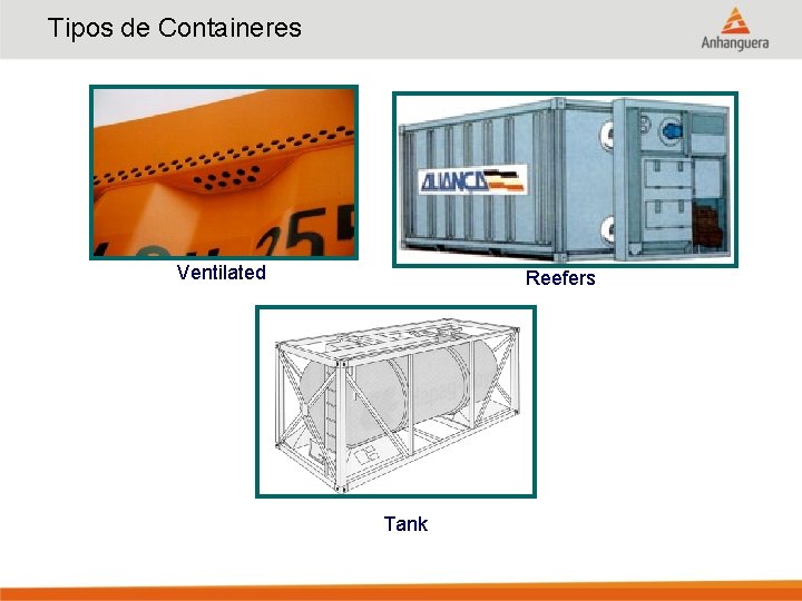 Tipos de Containeres Ventilated Reefers Tank 