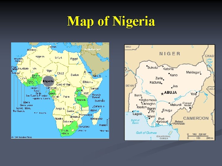 Map of Nigeria 