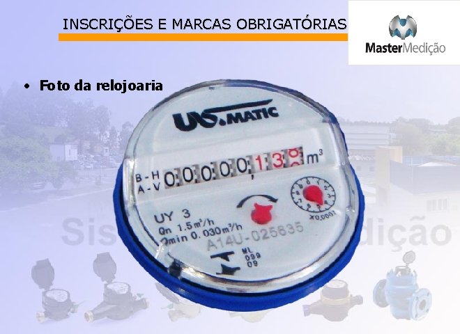 INSCRIÇÕES E MARCAS OBRIGATÓRIAS • Foto da relojoaria 