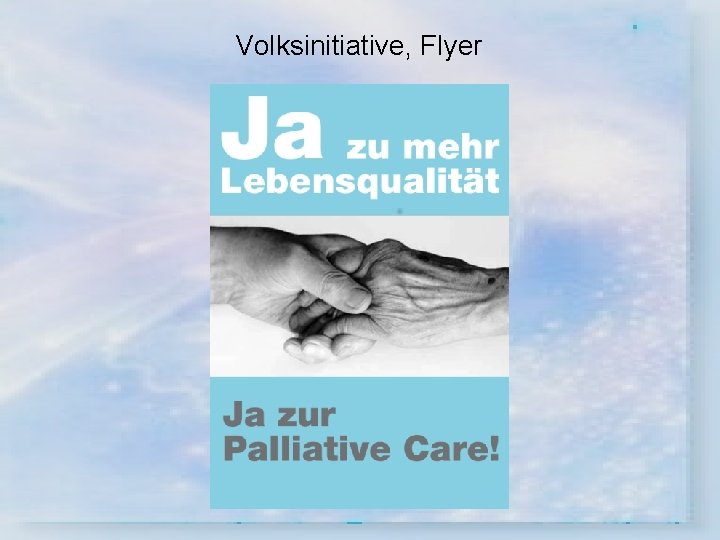 Volksinitiative, Flyer 