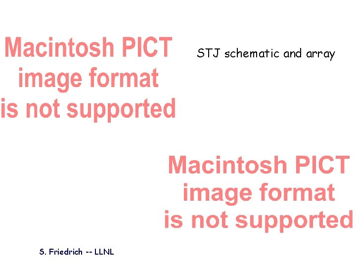 STJ schematic and array S. Friedrich -- LLNL 