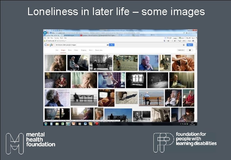 Loneliness in later life – some images Loneliness in later life – some images