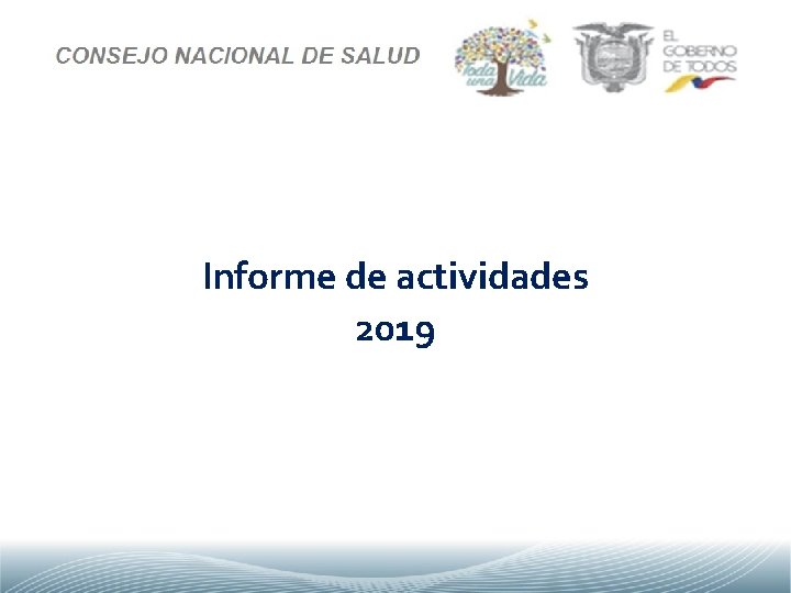 Informe de actividades 2019 