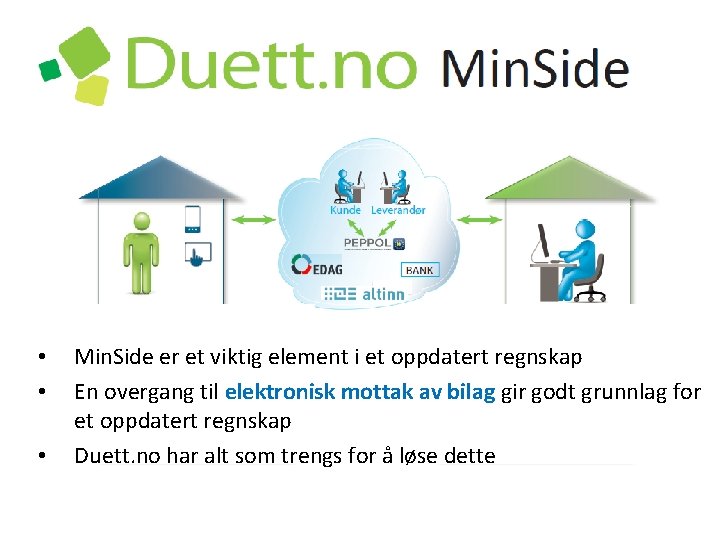  • • • Min. Side er et viktig element i et oppdatert regnskap