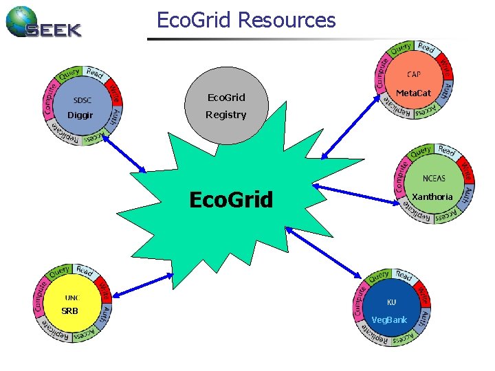Eco. Grid Resources Eco. Grid Diggir Meta. Cat Registry Eco. Grid SRB Xanthoria Veg.