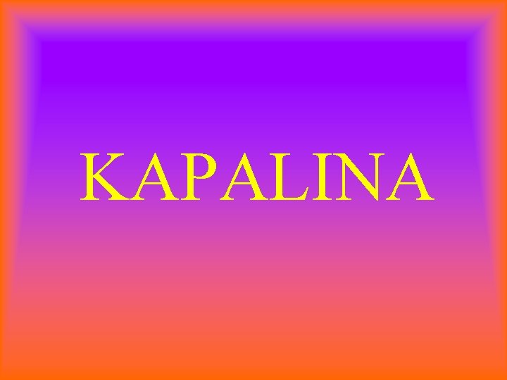 KAPALINA 