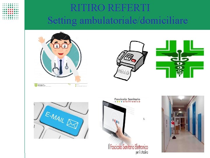 RITIRO REFERTI Setting ambulatoriale/domiciliare 