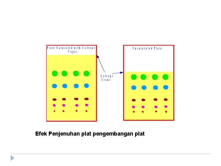 Efek Penjenuhan plat pengembangan plat 