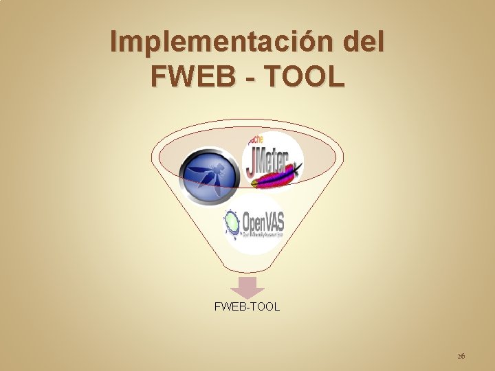 Implementación del FWEB - TOOL FWEB-TOOL 26 Implementación del FWEB - TOOL FWEB-TOOL 26