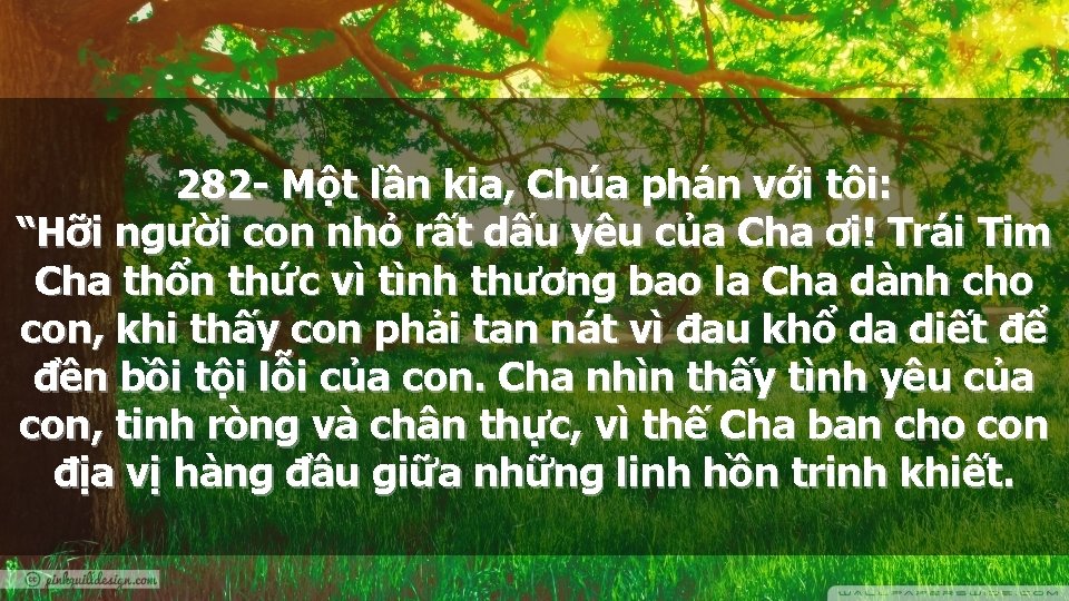 282 - Một lần kia, Chúa phán với tôi: “Hỡi người con nhỏ rất