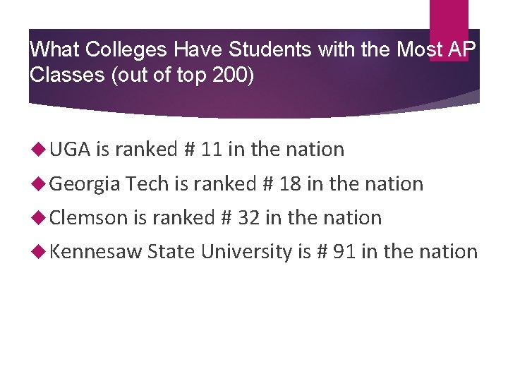 What Colleges Have Students with the Most AP AP Classes (out of top 200)