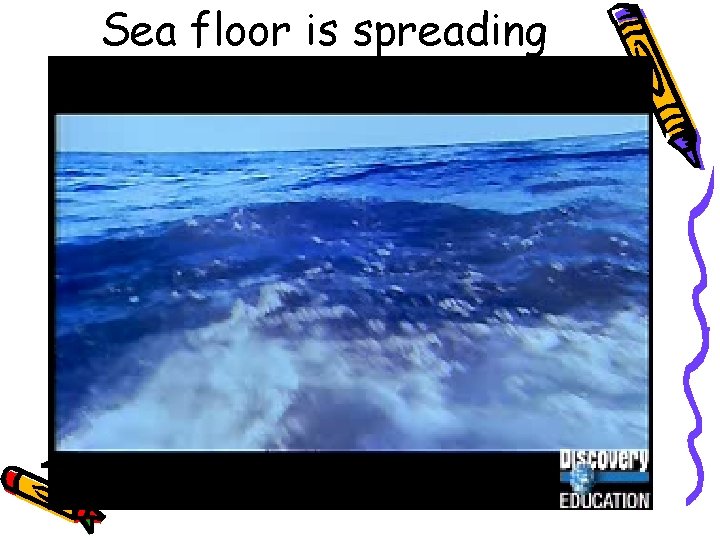 Sea floor is spreading 