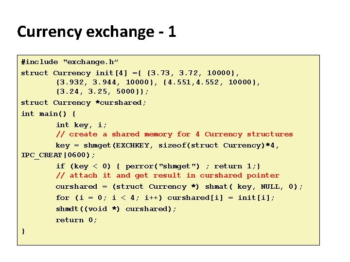 Carnegie Mellon Currency exchange - 1 #include "exchange. h” struct Currency init[4] ={ {3.