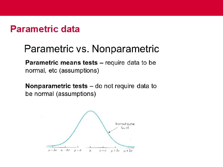 Parametric data 