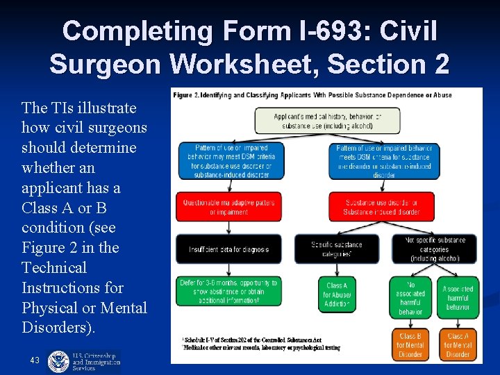 Completing Form I-693: Civil Surgeon Worksheet, Section 2 The TIs illustrate how civil surgeons Completing Form I-693: Civil Surgeon Worksheet, Section 2 The TIs illustrate how civil surgeons