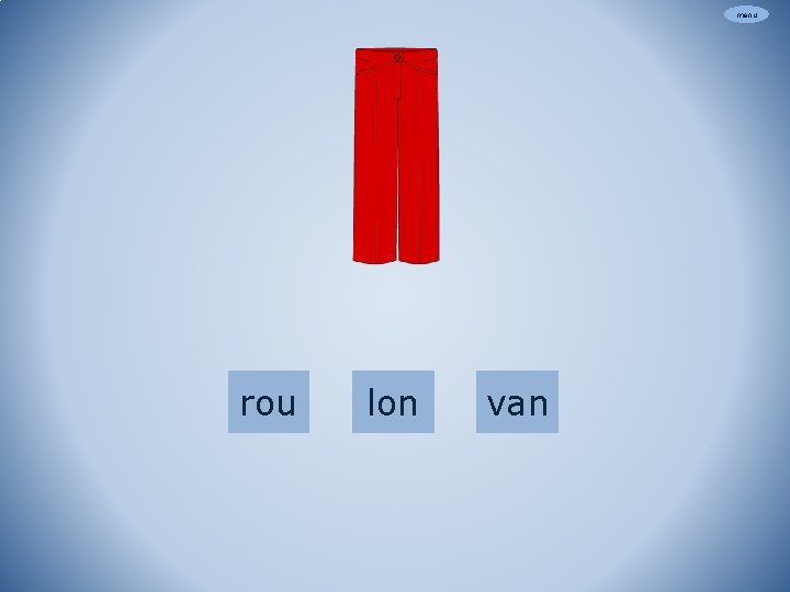 menu rou lon van 