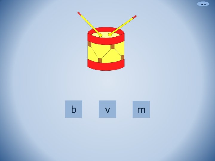 menu b v m 