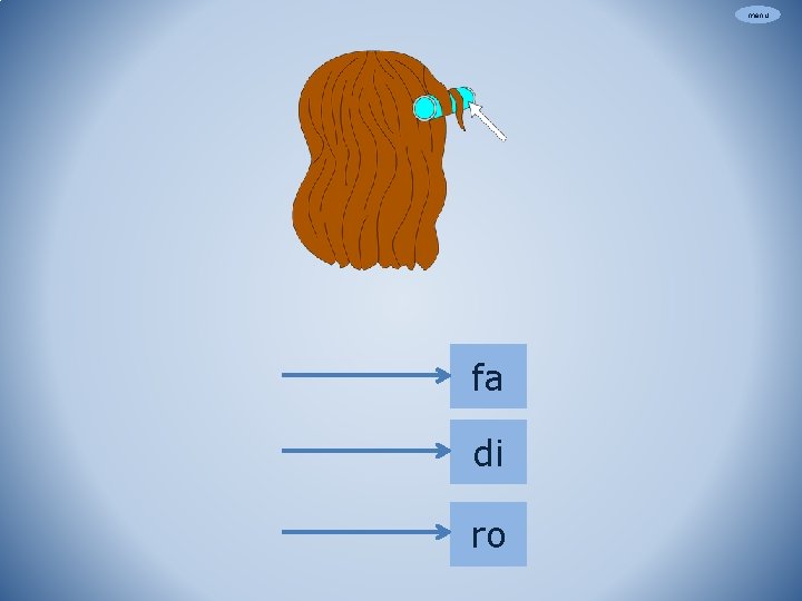 menu fa di ro 