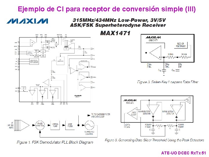 Ejemplo de CI para receptor de conversión simple (III) ATE-UO DCEC Rx. Tx 51 Ejemplo de CI para receptor de conversión simple (III) ATE-UO DCEC Rx. Tx 51