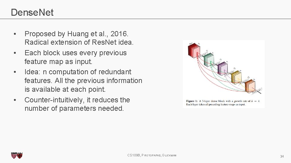 Dense. Net • • Proposed by Huang et al. , 2016. Radical extension of Dense. Net • • Proposed by Huang et al. , 2016. Radical extension of