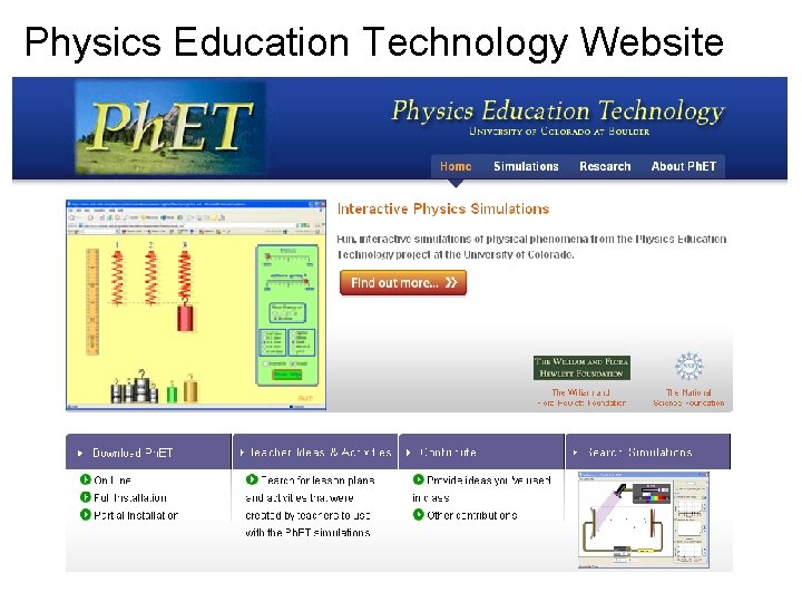 Physics Education Technology Website 