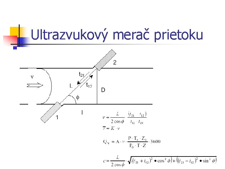 Ultrazvukový merač prietoku 