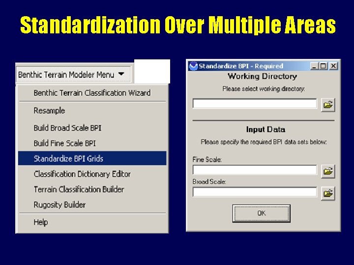 Standardization Over Multiple Areas 