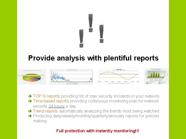 ! !! Provide analysis with plentiful reports è TOP N reports providing list of