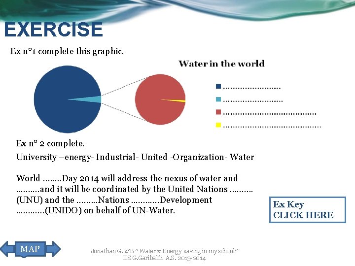 EXERCISE Ex n° 1 complete this graphic. Ex n° 2 complete. University –energy- Industrial-