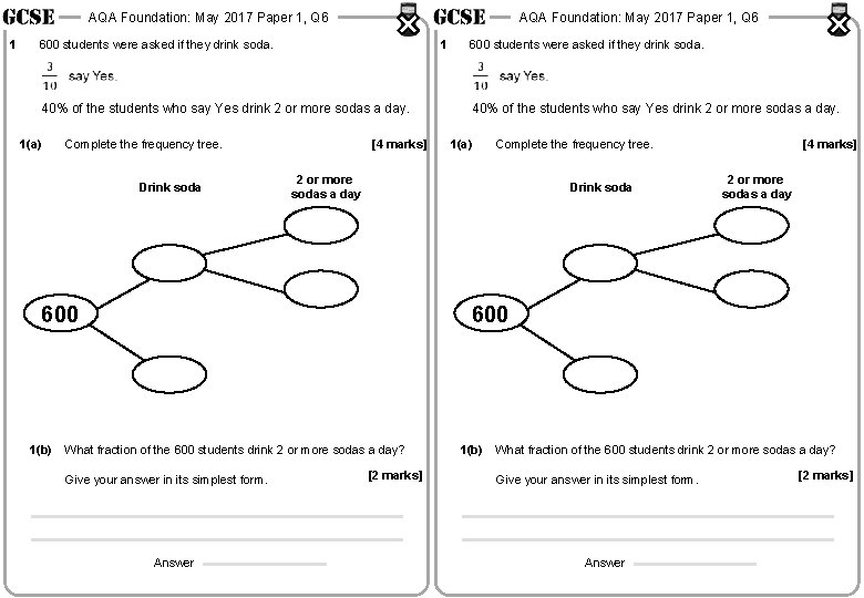 AQA Foundation: May 2017 Paper 1, Q 6 1 AQA Foundation: May 2017 Paper