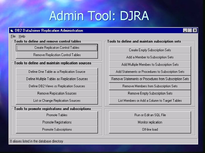 Admin Tool: DJRA 