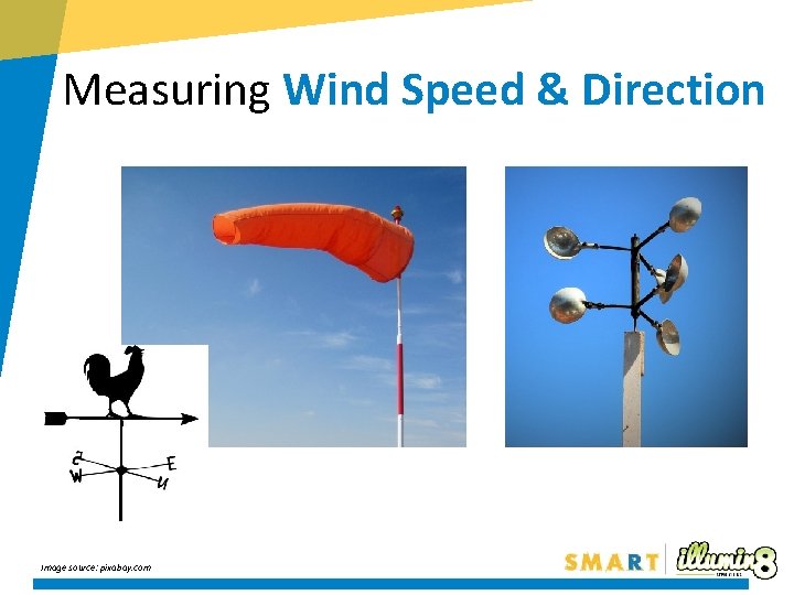 Measuring Wind Speed & Direction Image source: pixabay. com 