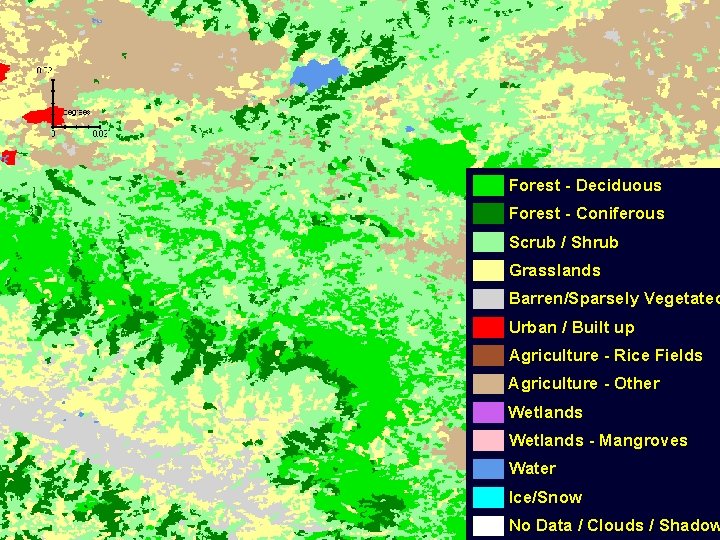 Final Enlargement!! Forest - Deciduous Forest - Coniferous Scrub / Shrub Grasslands Barren/Sparsely Vegetated