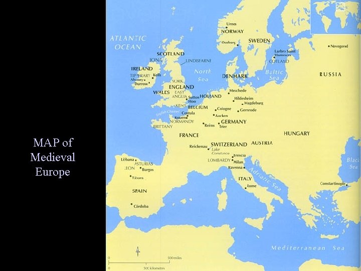 MAP of Medieval Europe 