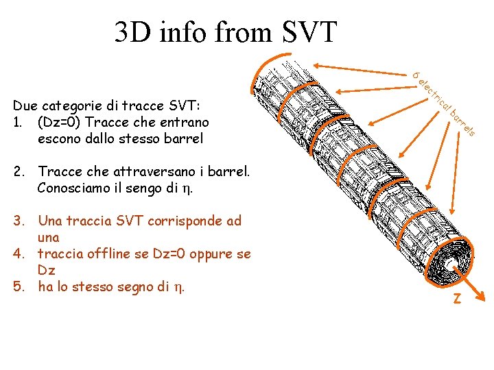 3 D info from SVT 6 s el r ar lb ca ri t