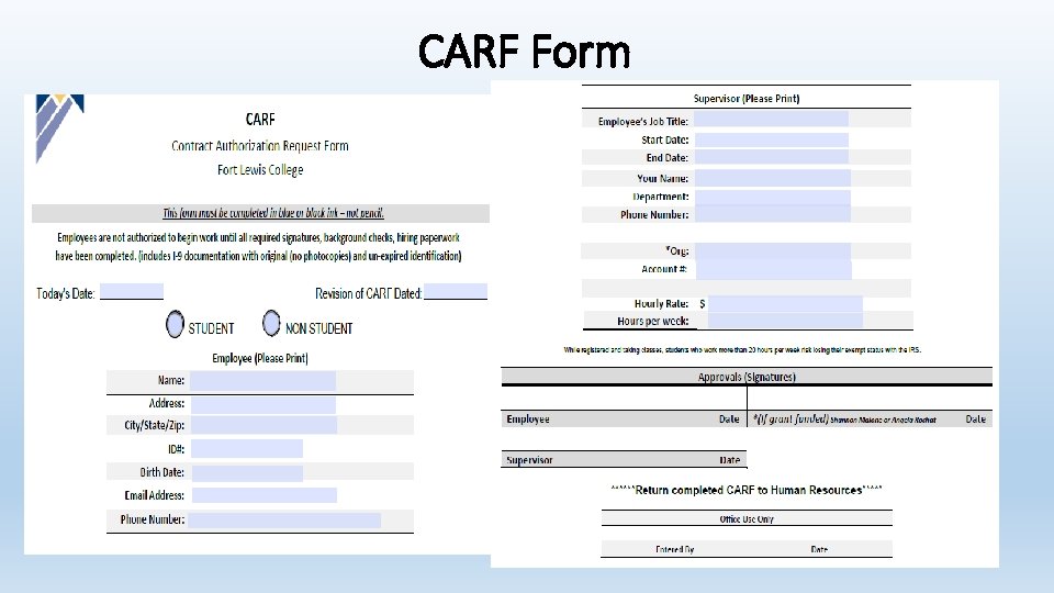 CARF Form 