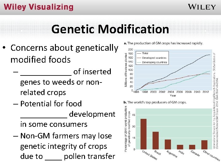 Genetic Modification • Concerns about genetically modified foods – ______ of inserted genes to