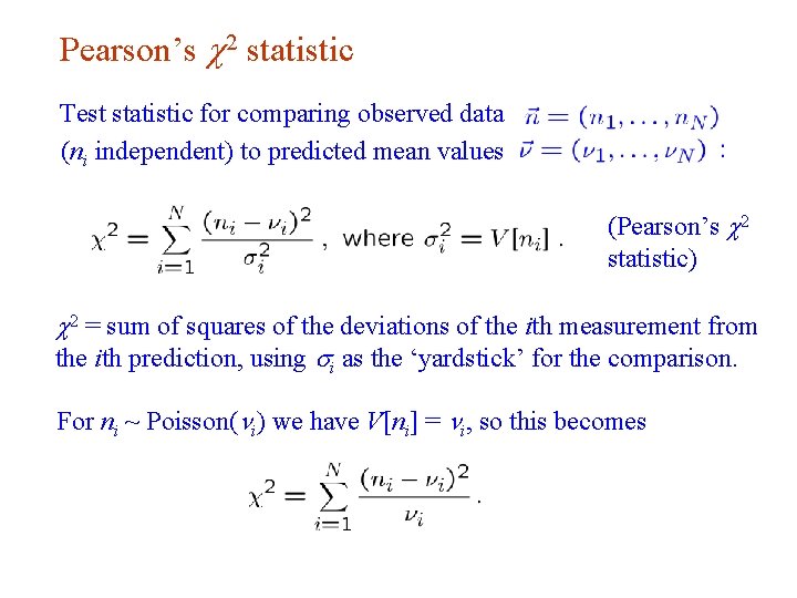Statistical Data Analysis Lecture 8 1 2 3