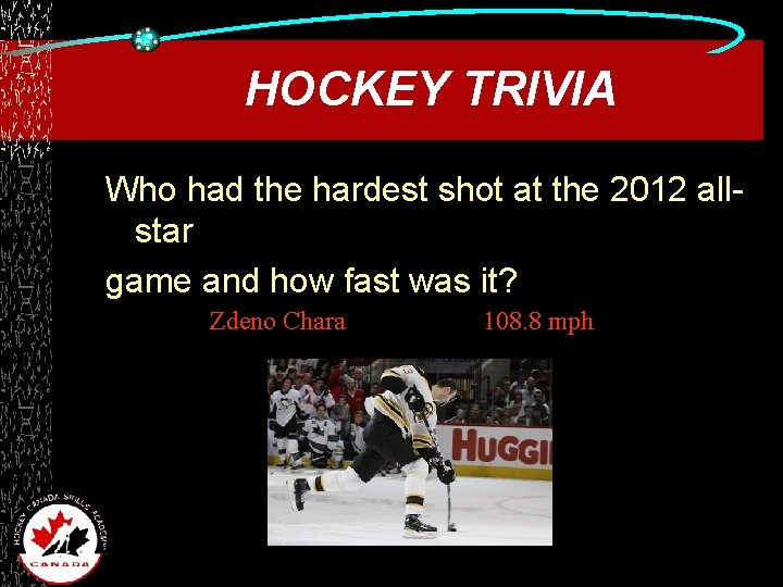 HOCKEY TRIVIA Who had the hardest shot at the 2012 allstar game and how