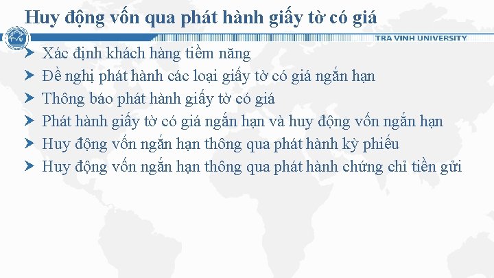 Huy động vốn qua phát hành giấy tờ có giá Xác định khách hàng