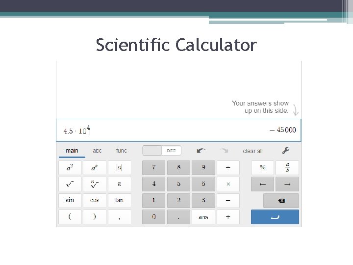 Scientific Calculator 