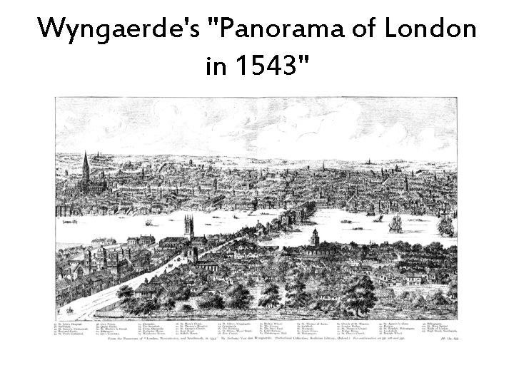 Wyngaerde's "Panorama of London in 1543" 