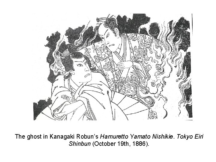 The ghost in Kanagaki Robun’s Hamuretto Yamato Nishikie. Tokyo Eiri Shinbun (October 19 th,
