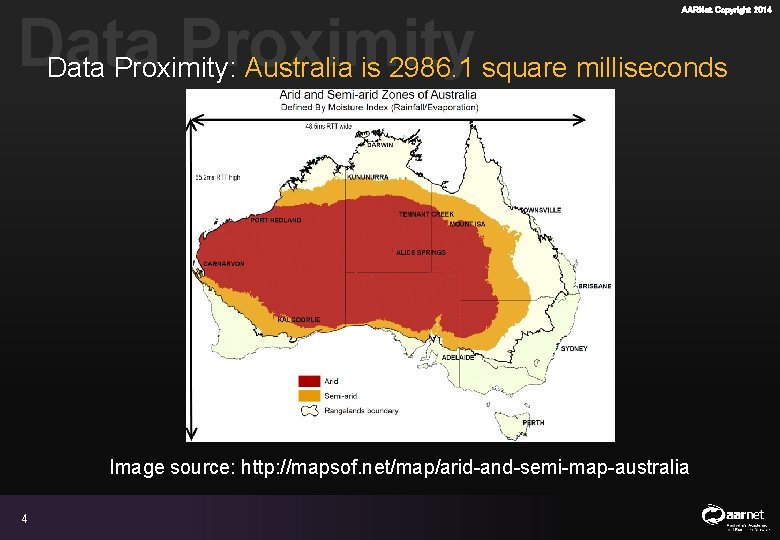 AARNet Copyright 2014 Data Proximity: Australia is 2986. 1 square milliseconds Image source: http: AARNet Copyright 2014 Data Proximity: Australia is 2986. 1 square milliseconds Image source: http: