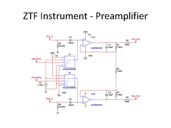 ZTF Instrument - Preamplifier 