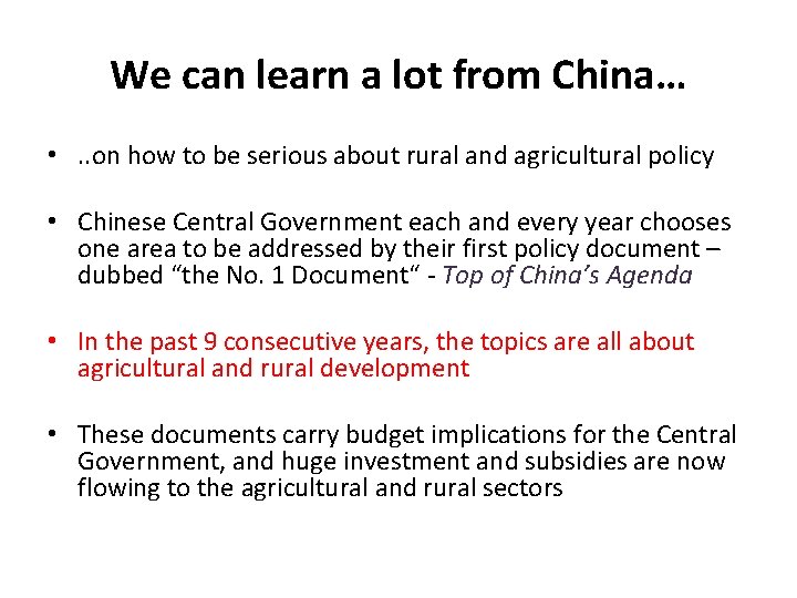 We can learn a lot from China… • . . on how to be