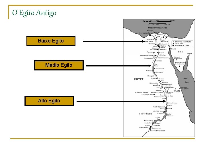 O Egito Antigo Baixo Egito Médio Egito Alto Egito 