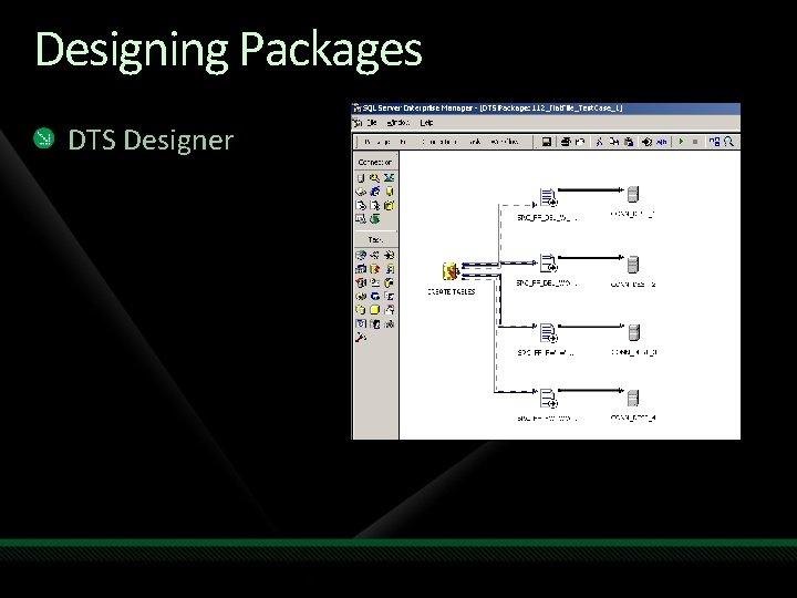 Designing Packages DTS Designer 