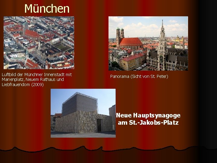 München Luftbild der Münchner Innenstadt mit Marienplatz, Neuem Rathaus und Liebfrauendom (2009) Panorama (Sicht